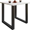Jedilna Miza Xona, Bela, Črna - črna/bela, Basics, kovina/leseni material (80/80/76cm) - MID.YOU