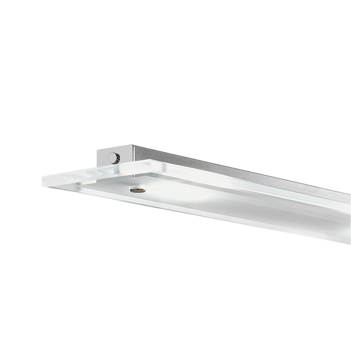LAMPA WISZĄCA LED 211224 TENSO - kolor niklowy, Design, metal/szkło (88/9/80-150cm) - Fischer & Honsel