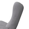 RELAXFÅTÖLJ EMILIO - grå/naturfärgad, Modern, metall/trä (68/92/87cm) - Bessagi Home