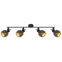 Reflektor Jodie - zlate barve/črna, Basics, kovina/steklo (90/12/26cm) - Globo