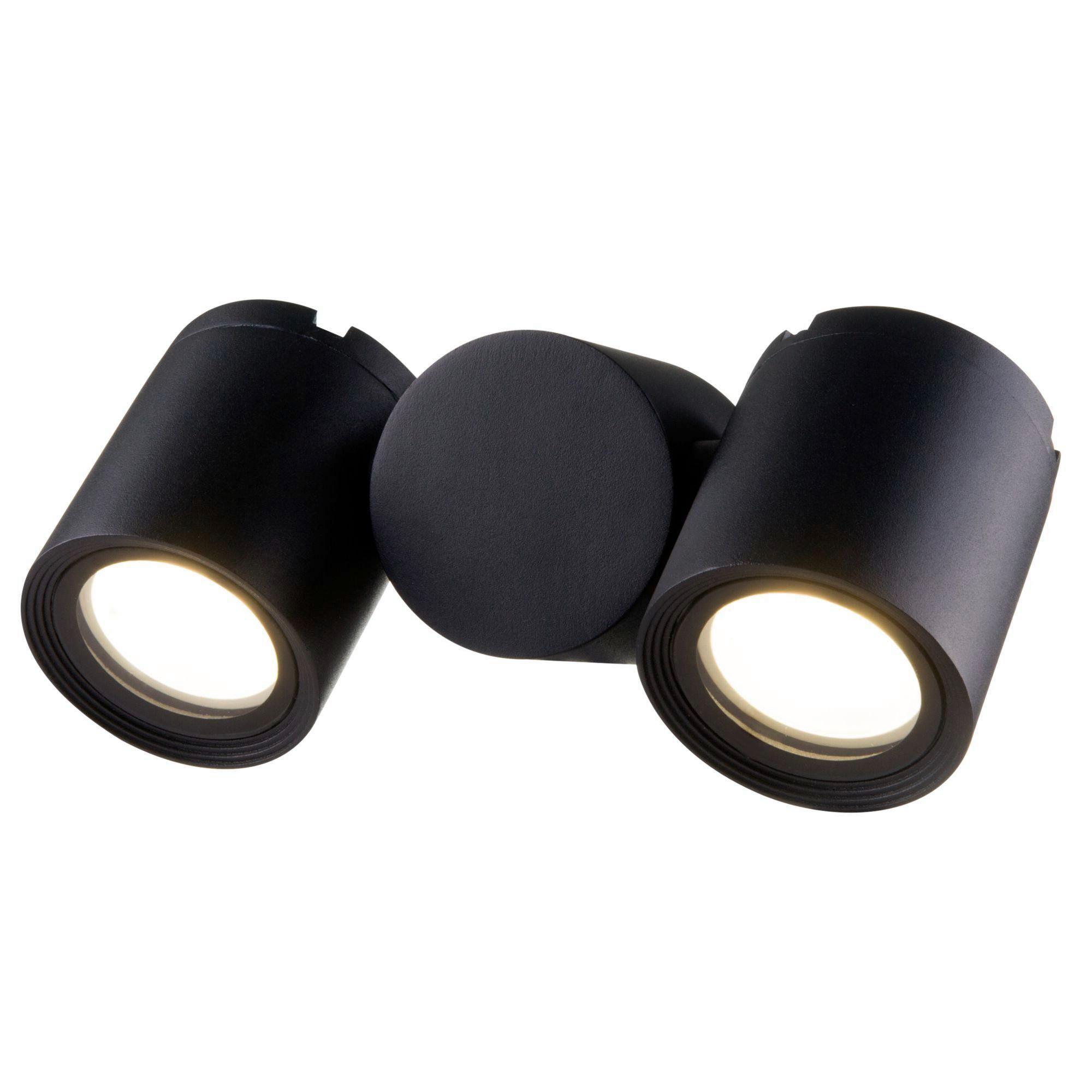 Außenwandleuchte Wall Street Schwarz max. 50 Watt - Schwarz, Trend, Metall (20.5/6.7/6.5cm) - MAYTONI