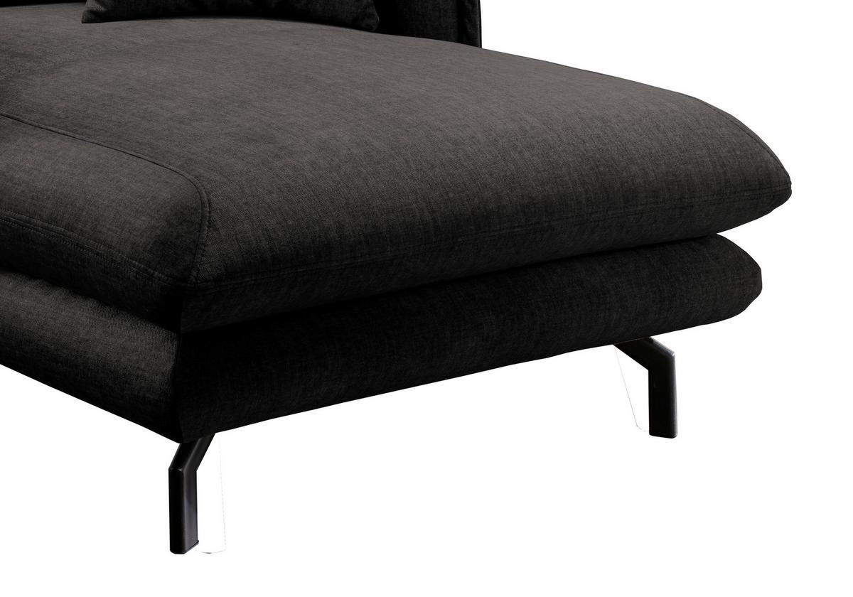 Relaxsessel Lava Anthrazit Velours - Anthrazit/Schwarz, MODERN, Textil/Metall (111/101/167cm) - Livetastic