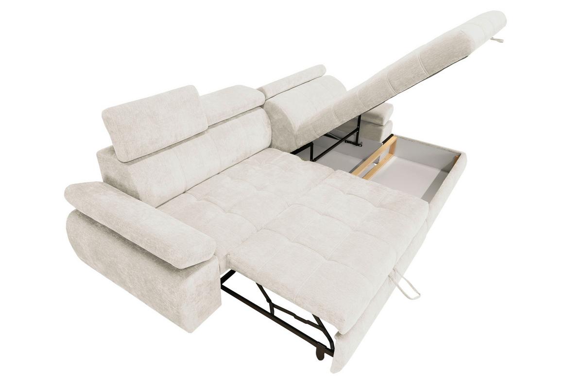 Kutna Garnitura Vegas - bež/crna, Design, drvo/tekstil (294/173cm) - Modern Living
