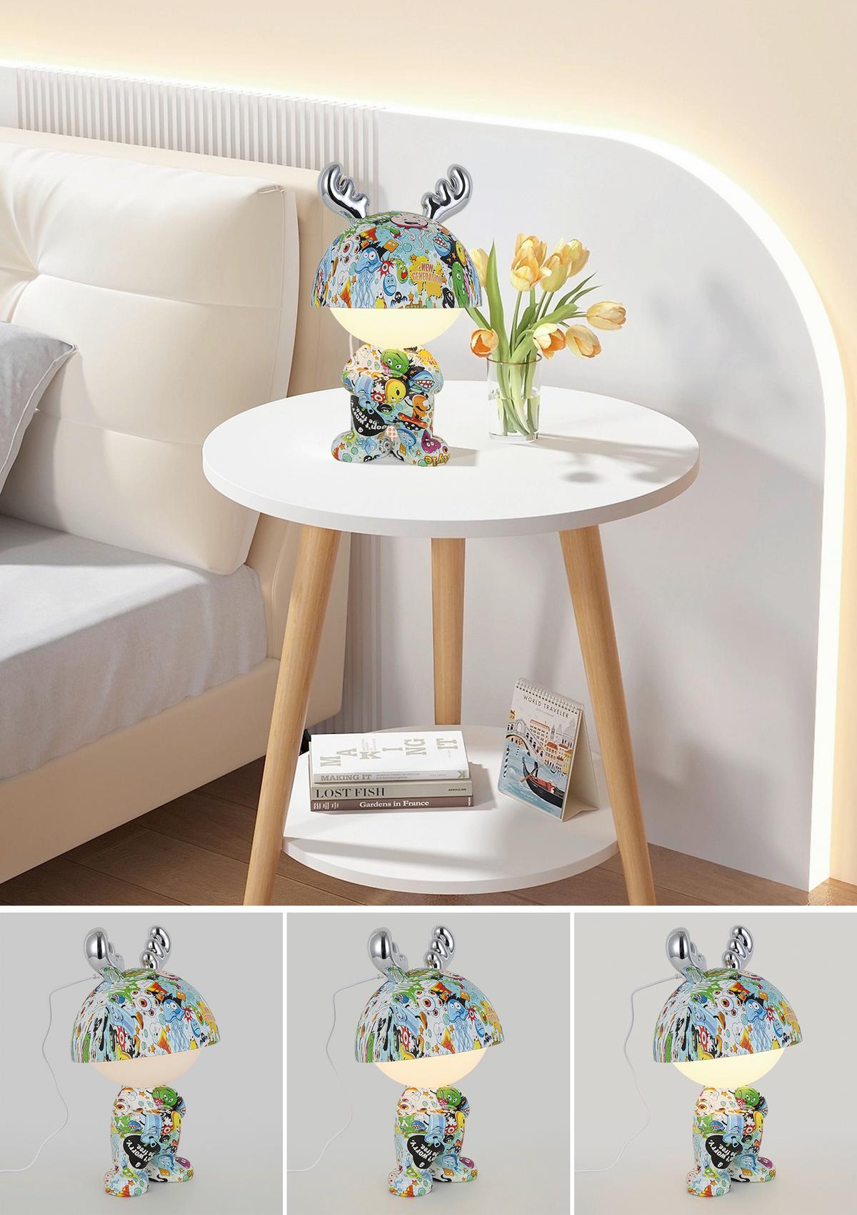 LED-Dekoleuchte Lea Multicolor max. 2,5 Watt - Chromfarben/Multicolor, MODERN, Kunststoff/Metall (17/30cm) - Mömax