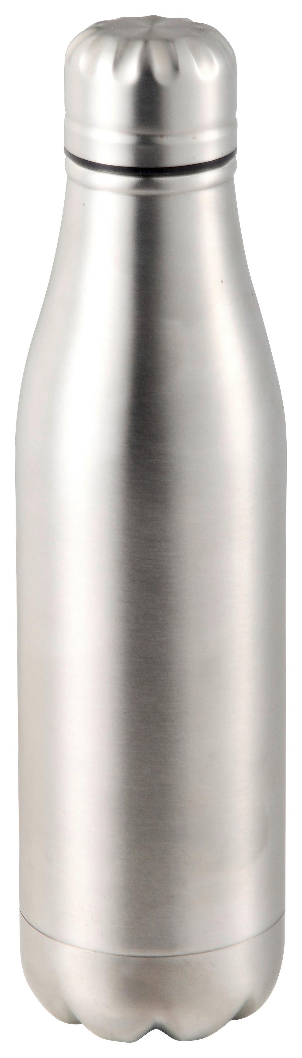 BUTELKA TERMICZNA OSCAR - srebrny/czarny, Konventionell, tworzywo sztuczne/metal (7,1/26,6cm) - Modern Living