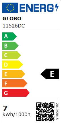 LED-Leuchtmittel 11526DC max. 7 Watt - Klar, Glas (9,5/14cm) - Globo
