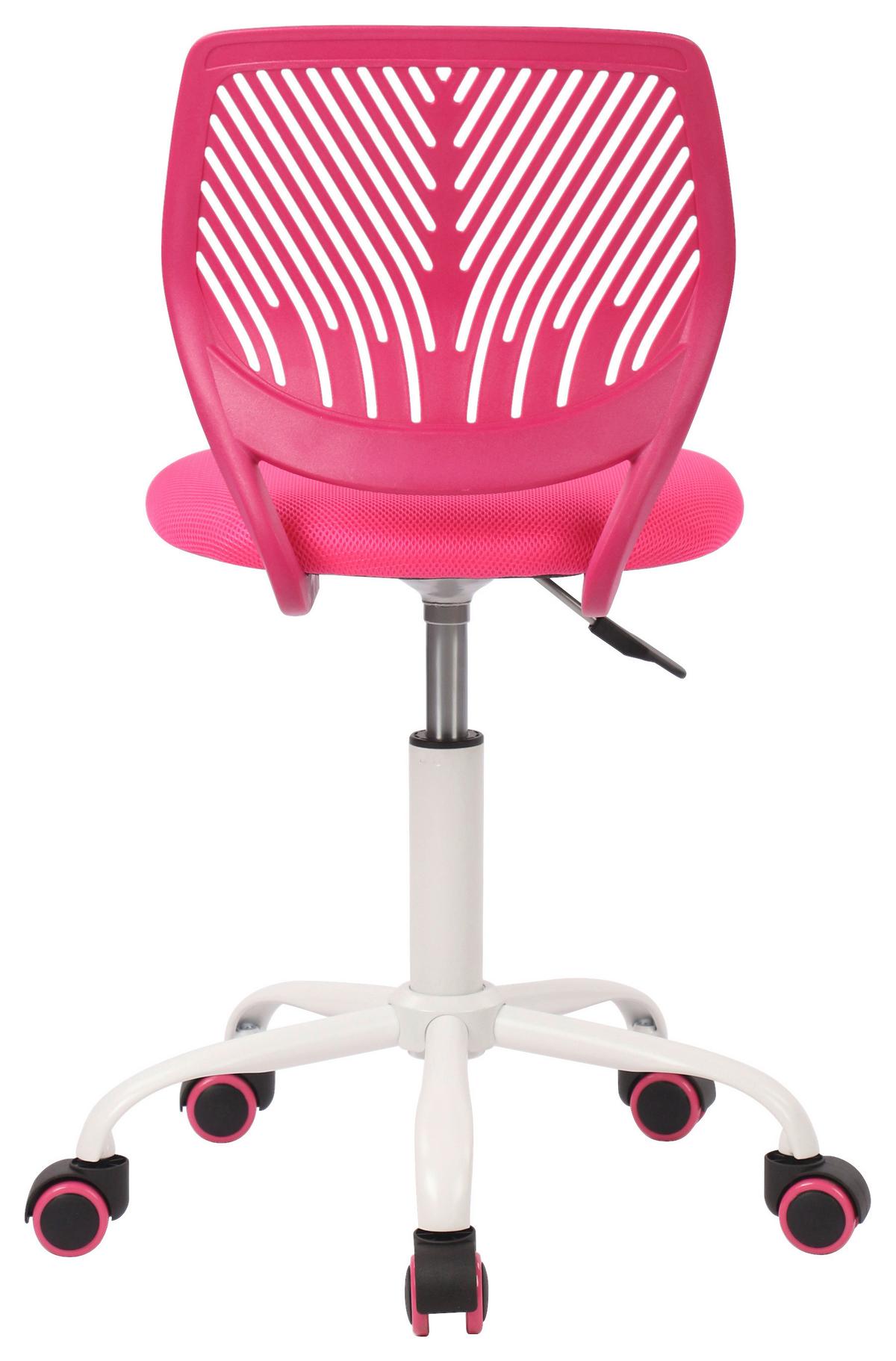 Jugenddrehstuhl Kira Pink ca. 40x87x44cm - Pink/Weiß, MODERN, Holz/Kunststoff (40/87/44cm) - Mömax