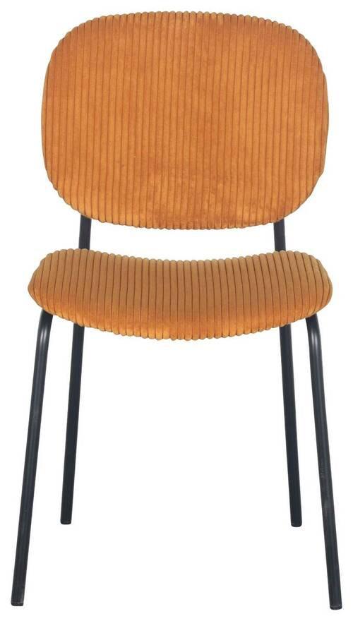 Stuhl Ira in Gelb - Gelb/Schwarz, MODERN, Holz/Textil (47/83/53cm) - Mömax