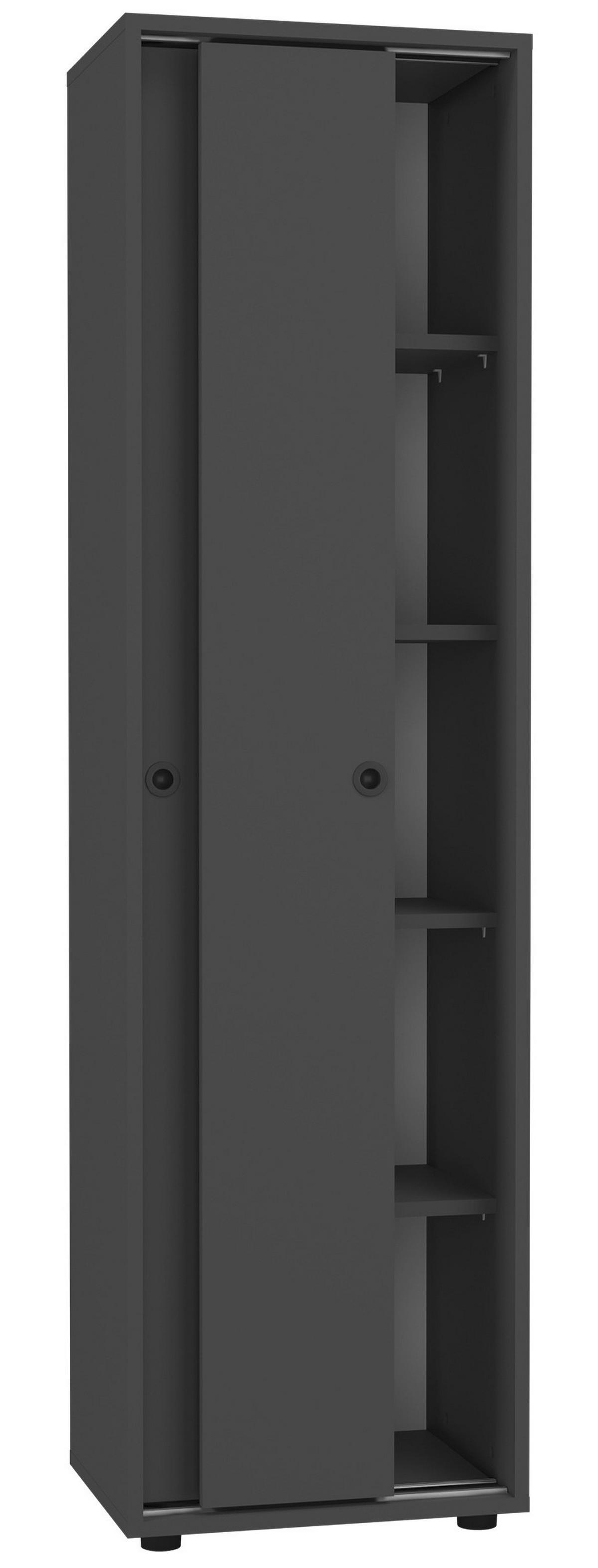 Arhivska Omara Ulas, Antracit - antracit, Design, leseni material (49/168/38cm) - MID.YOU