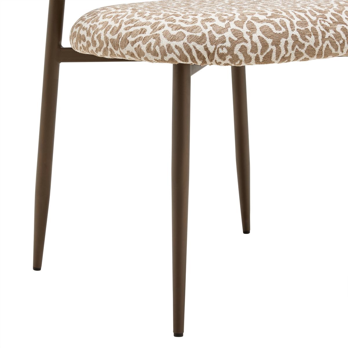 Sessel Leano Braun - Braun, LIFESTYLE, Textil/Metall (54/80/59cm) - Premium Living