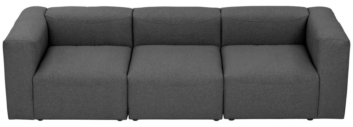 3-SITZER-SOFA LENA - Anthrazit, Design, Kunststoff/Textil (275/73/100cm) - Max Winzer