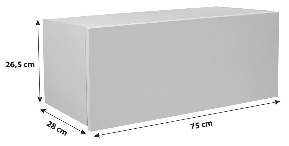 Viseča Omara Halma, Bela - bela, Moderno, leseni material (26,5/75/28cm) - Mömax