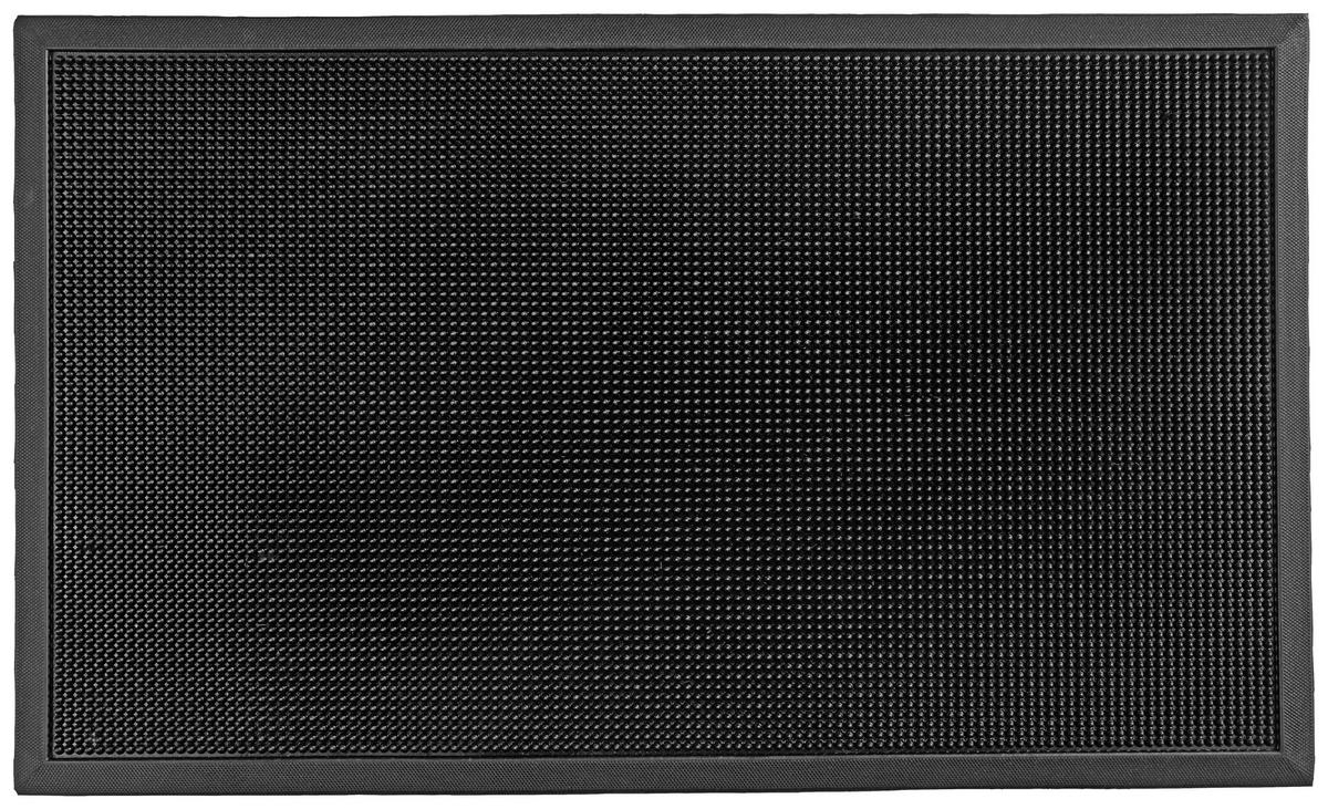 Fußmatte Linus in Schwarz ca.60x80cm - Schwarz, Kunststoff (60/80cm) - Mömax