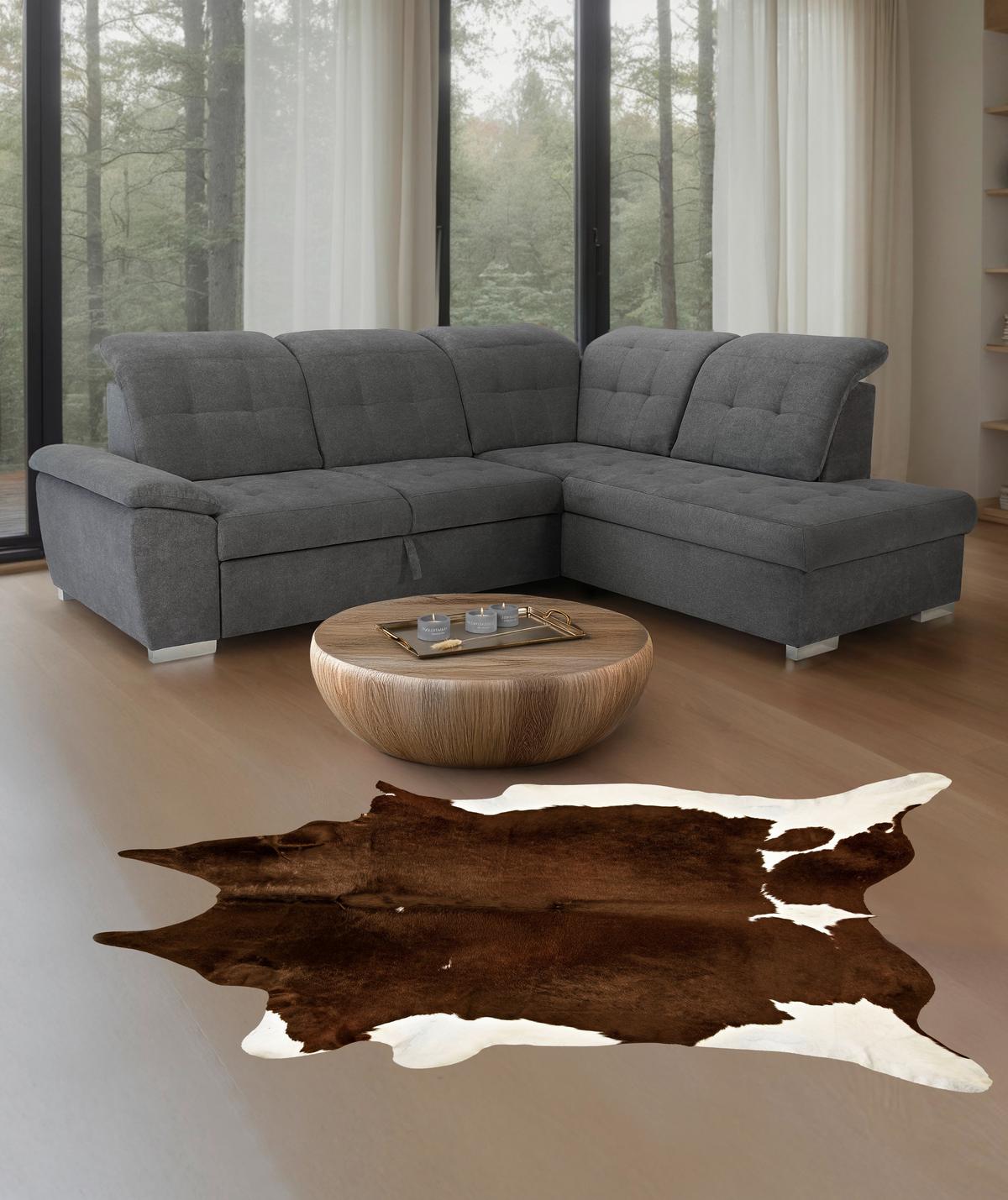 Coltar SPECTRUM - gri, Modern, lemn/metal (261/212cm) - Modern Living