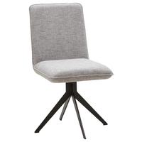 KRZESŁO MALIBU - jasnoszary/czarny, Design, metal/tkanina (46,5/87/64cm) - Voleo