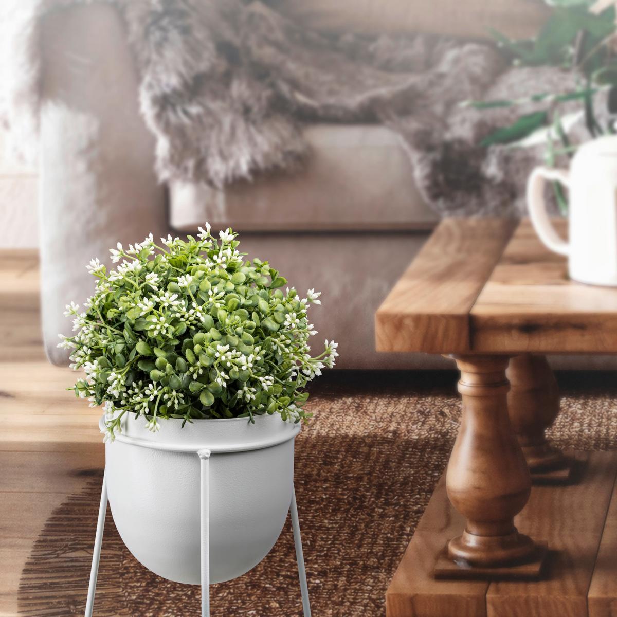 Umjetna Biljka Eucalypthus I - bijela/zelena, Basics, plastika (18cm) - Modern Living