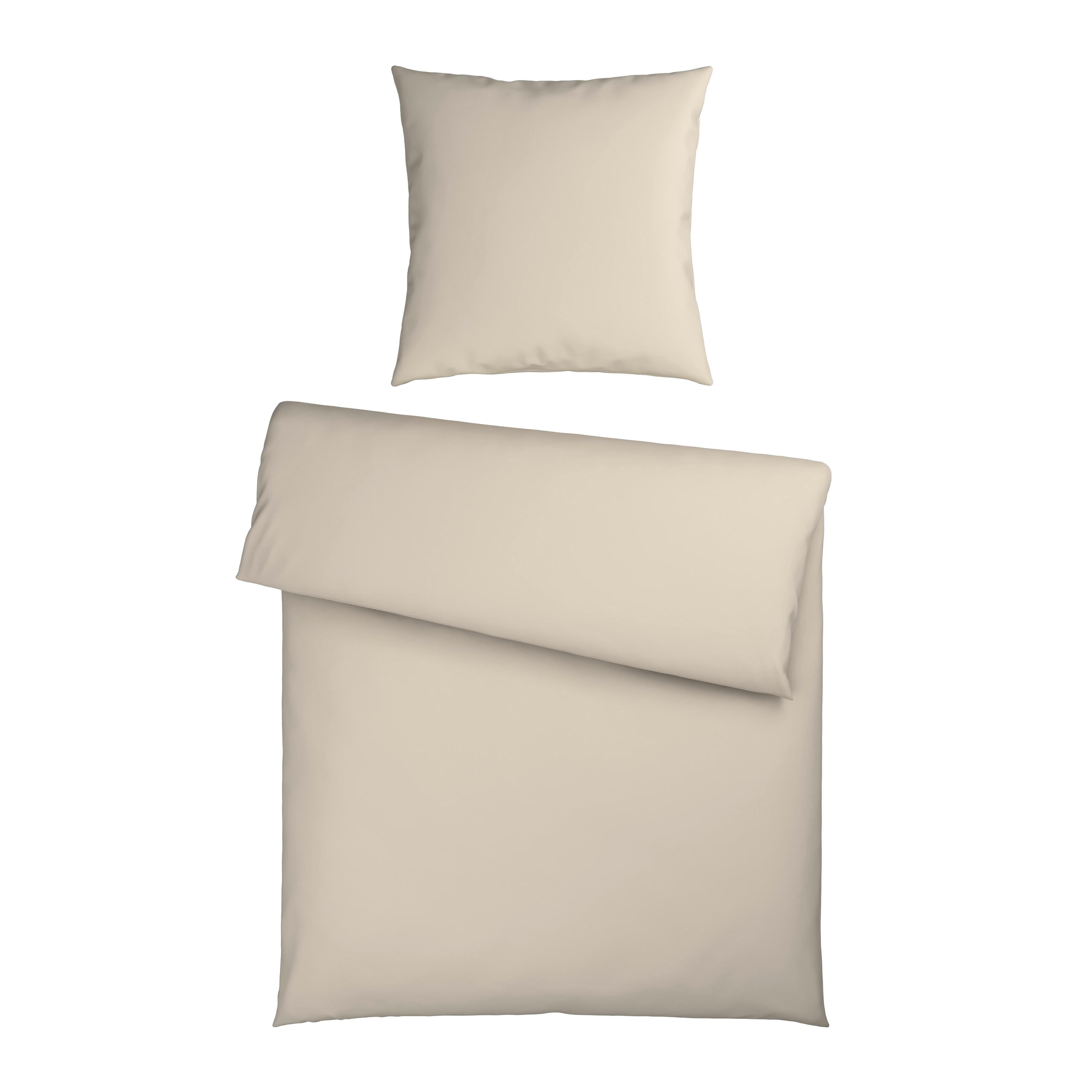 Bettwäsche Julie Beigebraun ca. 135x200cm - Beigebraun, Textil (135/200cm) - Mömax