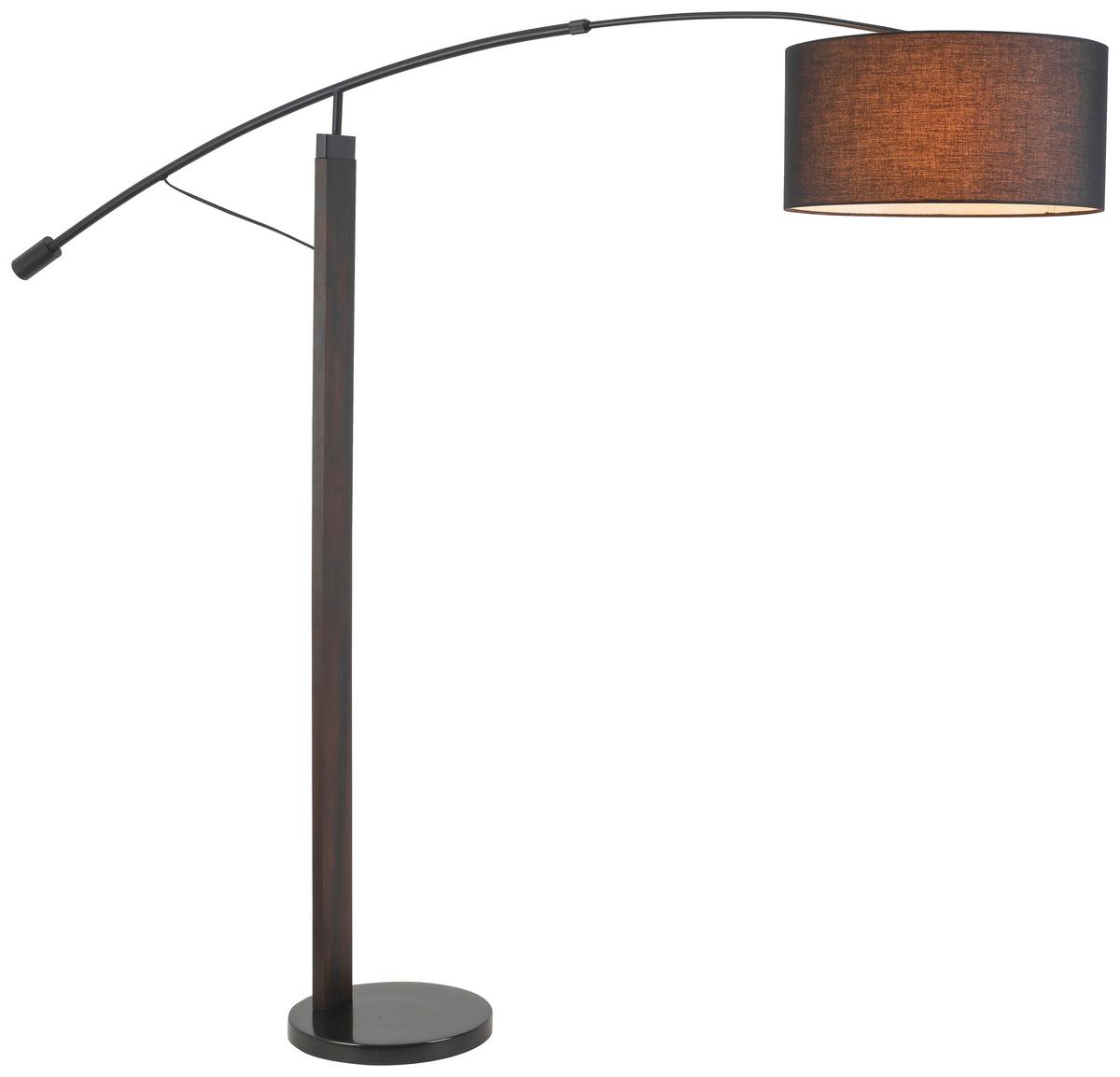 LAMPA STOJĄCA NEROL - czarny, Modern, kamień/metal (190/40/150cm) - Bessagi Home
