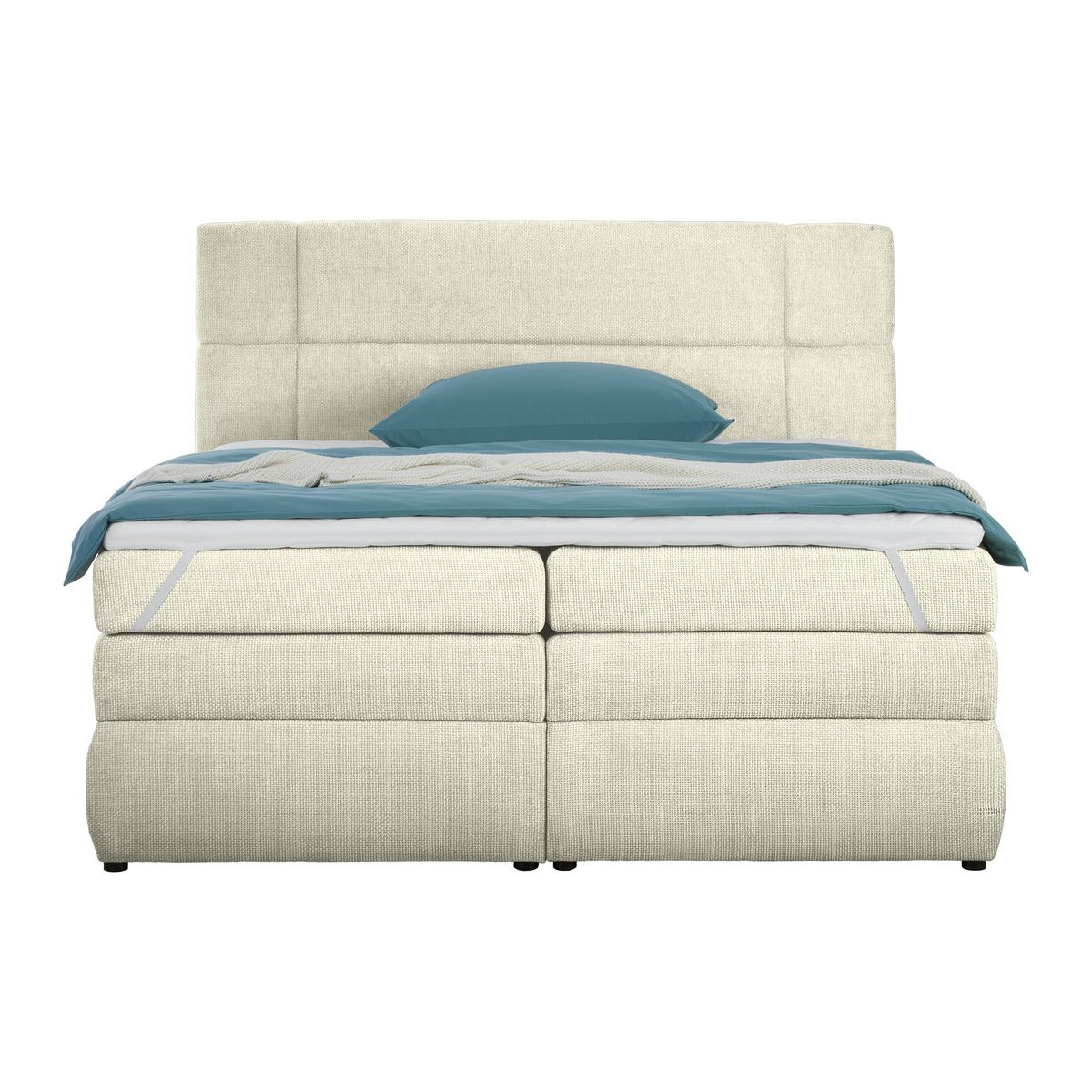 Boxspring Krevet Palace - bijela, Konvencionalno, tekstil/plastika (160/200cm) - Premium Living