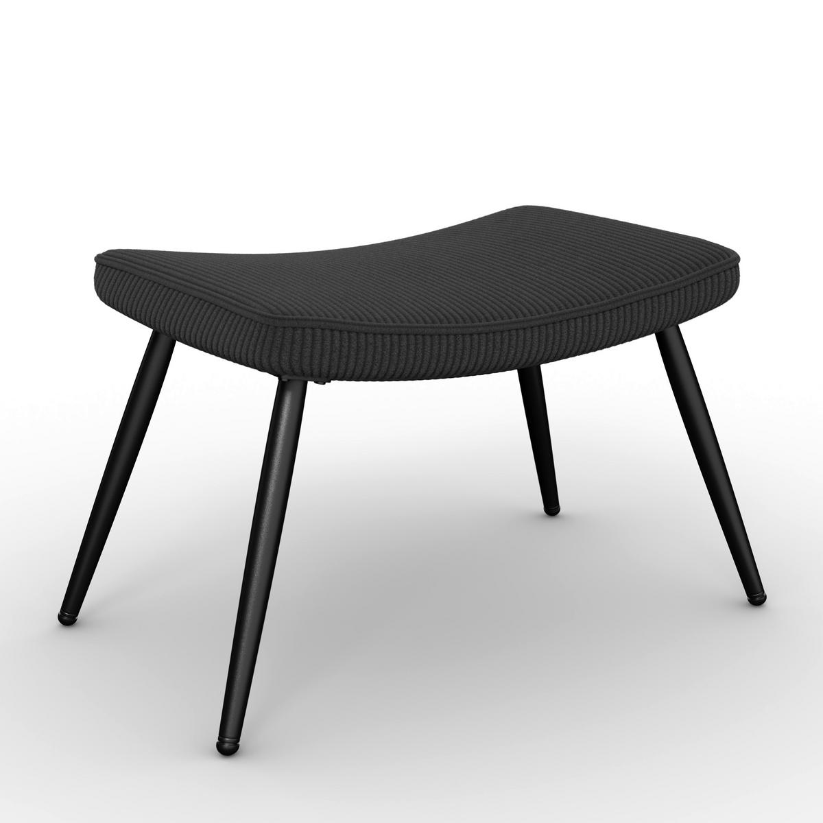 SCAUN DE RELAXARE AURORA - negru, Modern, lemn/metal (68/98/74cm) - Bessagi Home