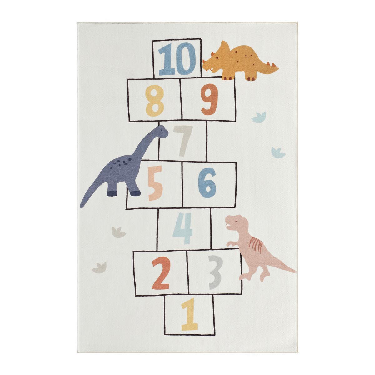 Kinderteppich Dino Multicolor ca. 100x150cm - Multicolor, Textil (100/150cm) - Mömax