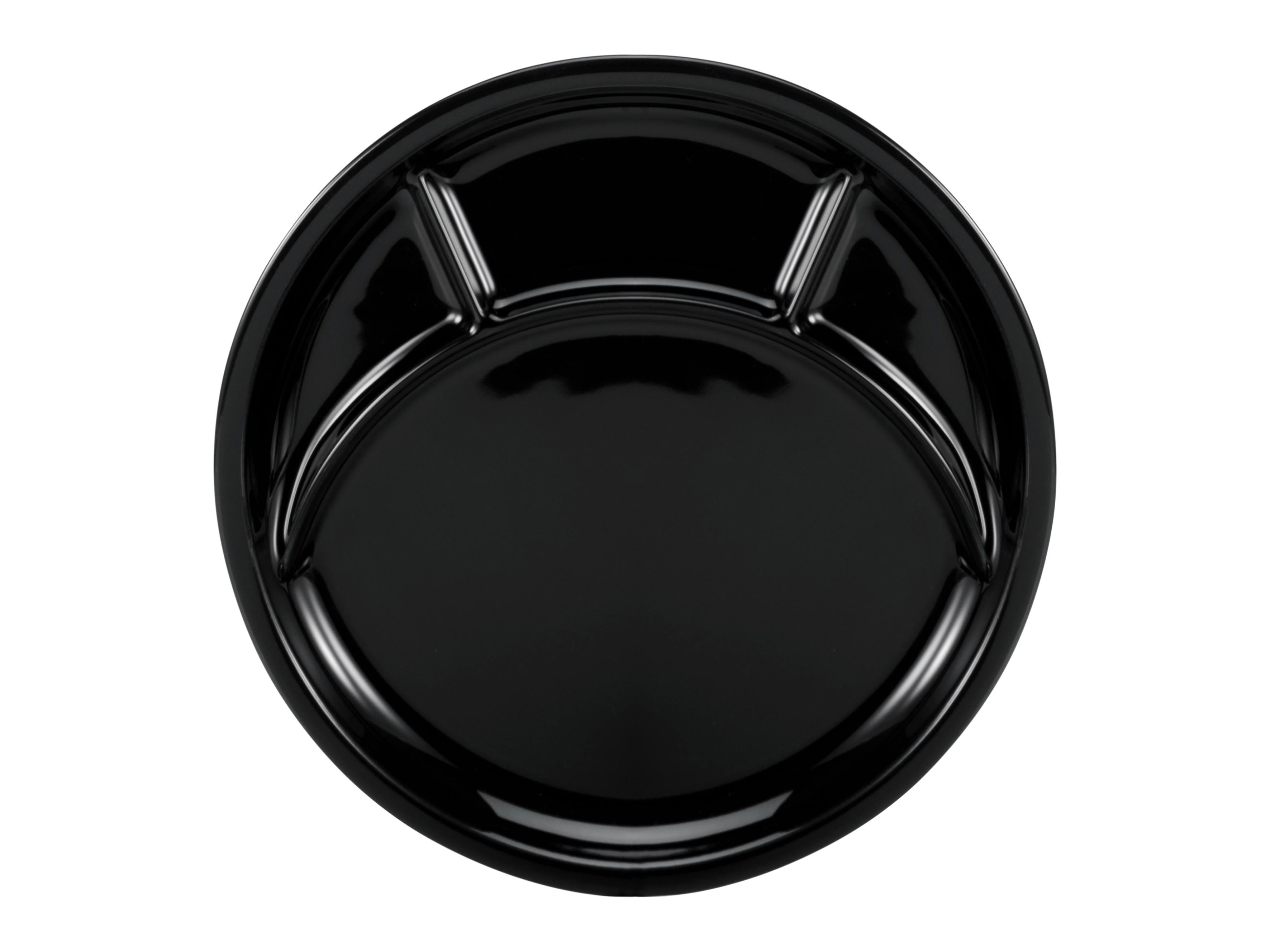 Krožnik Za Fondi Universal Black, 4-Delni - črna, keramika (27cm) - Creatable