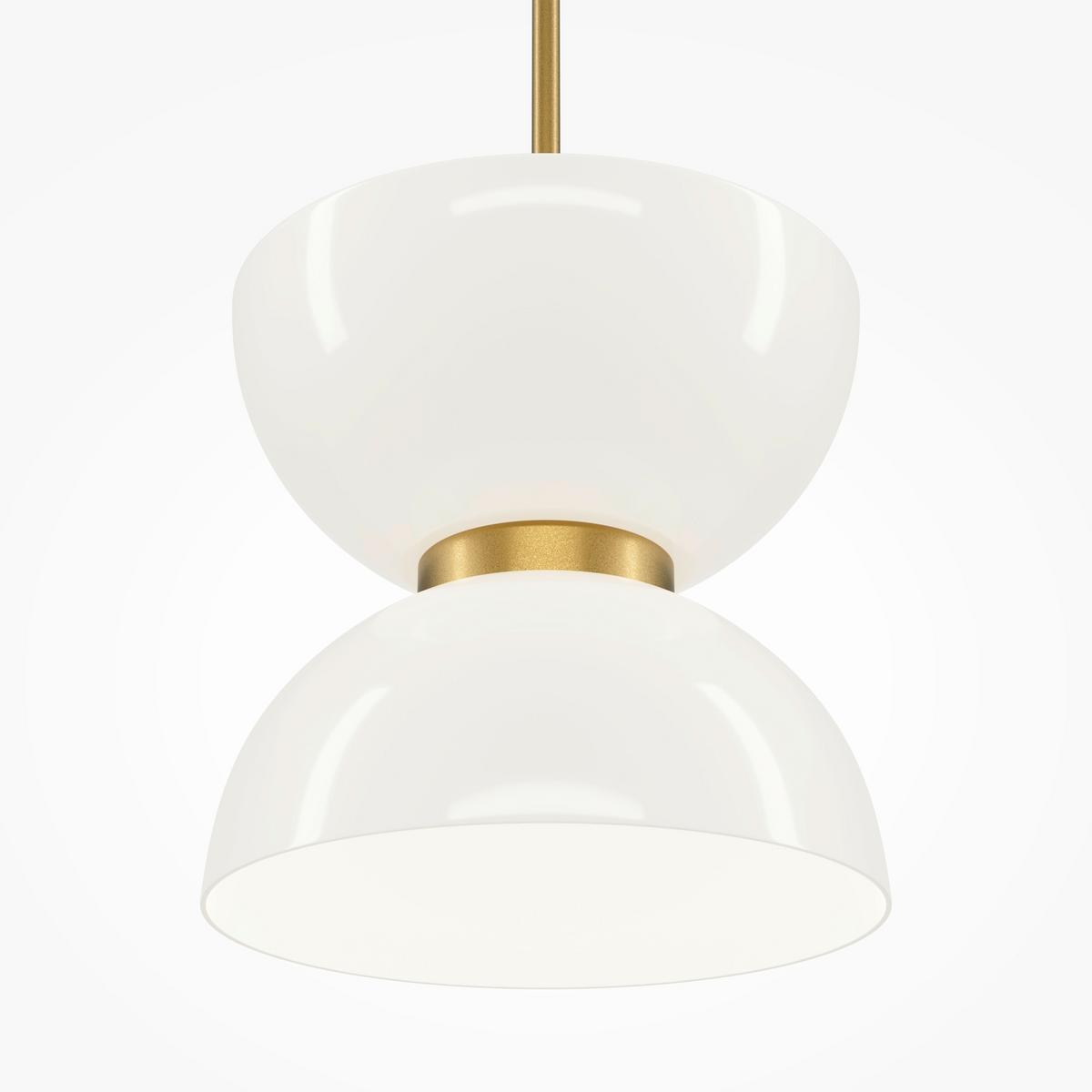 Pendelleuchte Mod178pl-L11g3k - Weiss/Goldfarben, Design, Metall (22/350cm) - MAYTONI