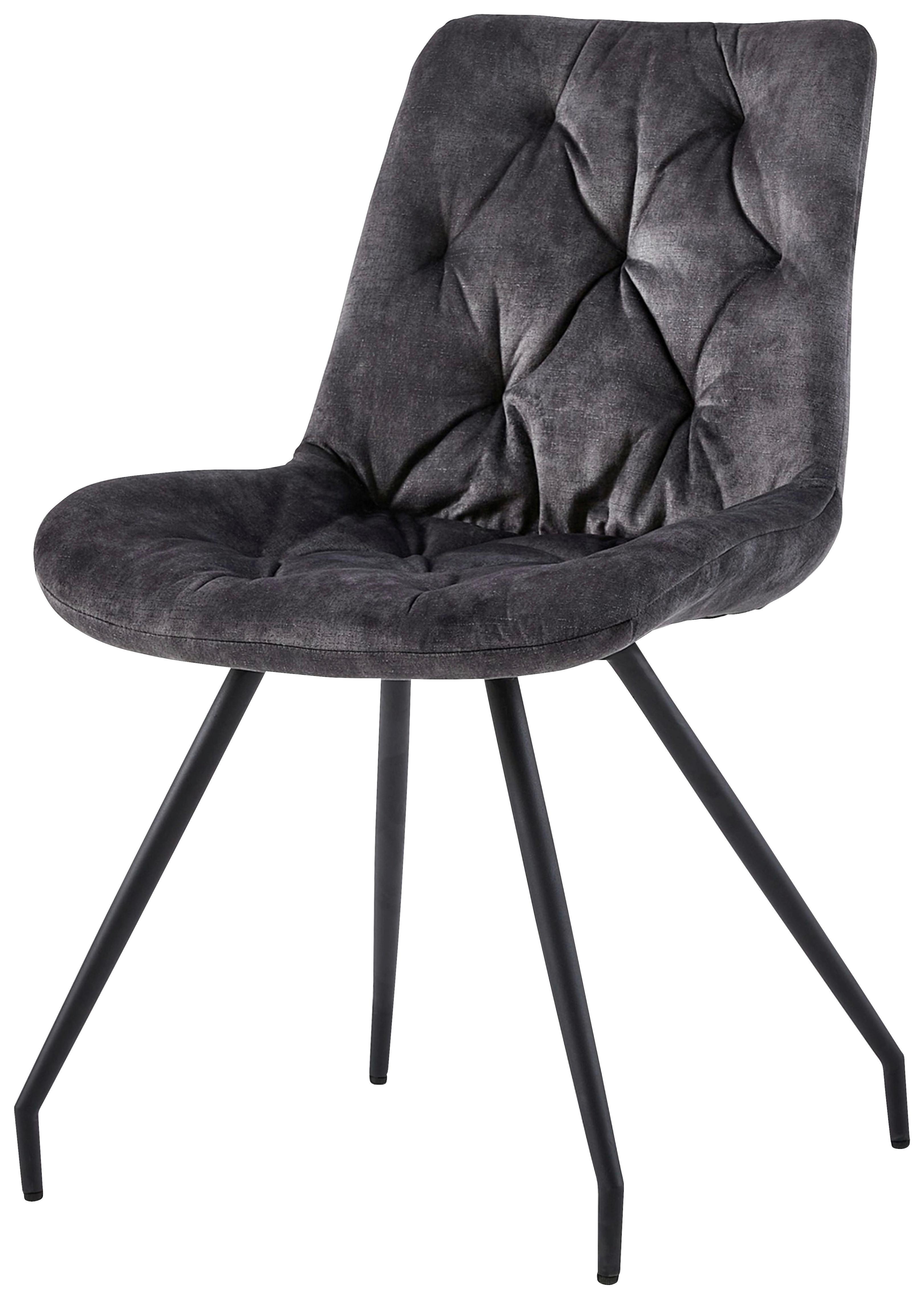 Scaun CLARA - auriu/negru, Modern, lemn/metal (51/88/63cm)
