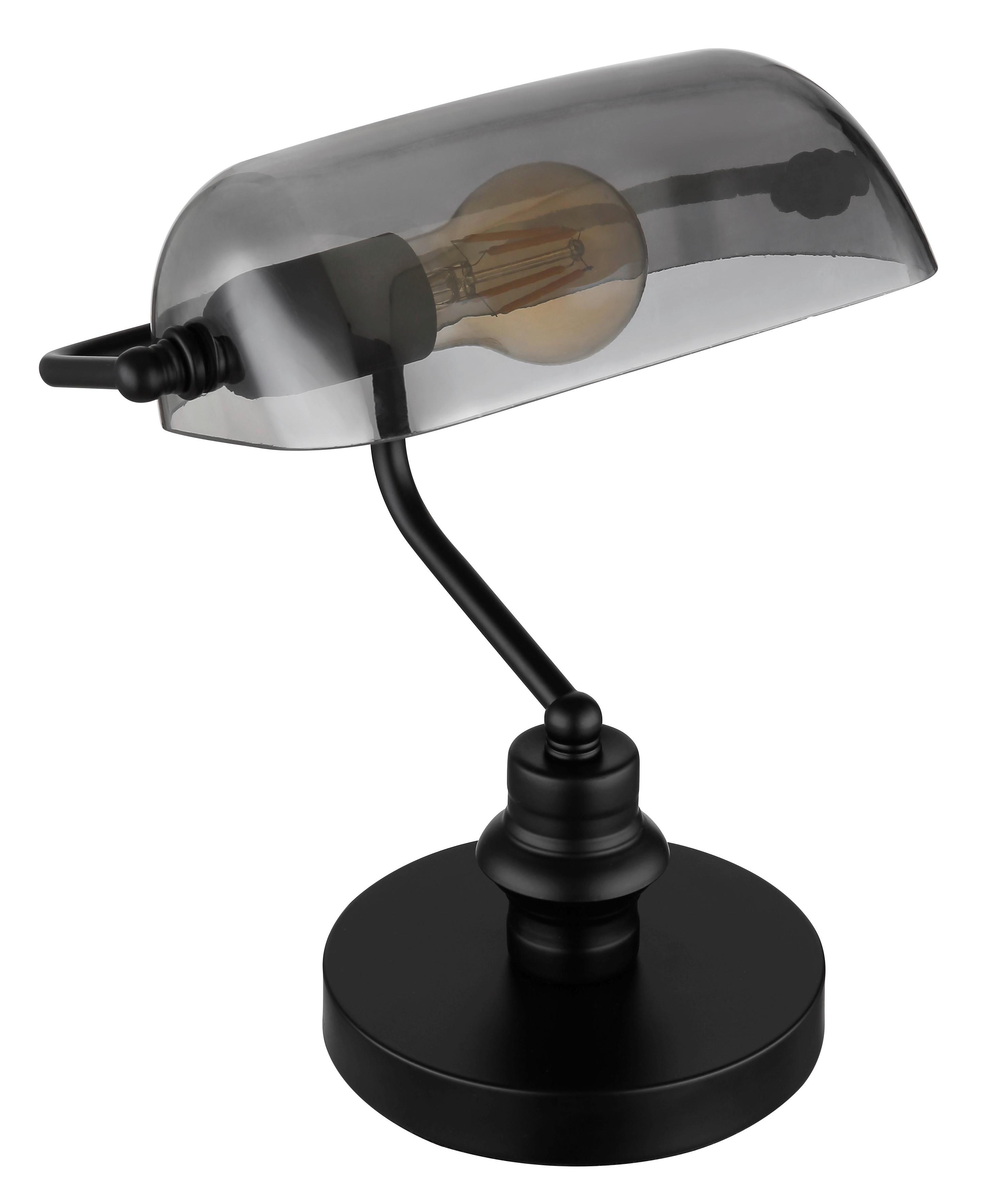 Stolna Svjetiljka Antique - crna, Design, staklo/metal (25/18/32cm)