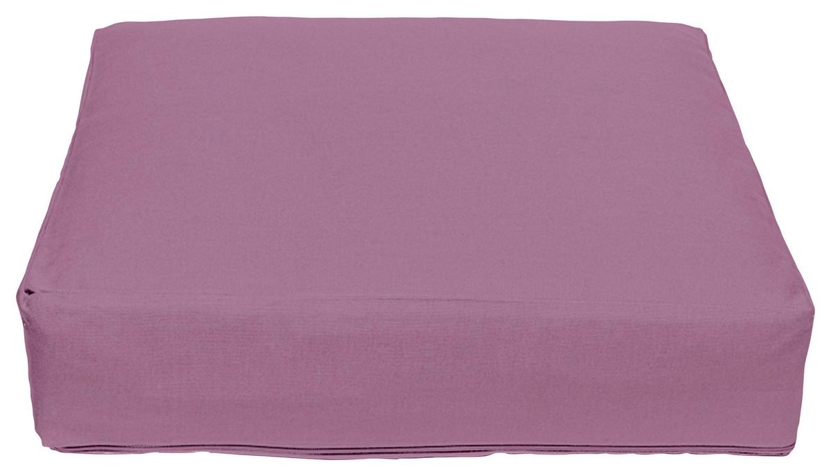 Boxkissen Lars in Mauve ca. 40x40x8cm - Mauve, KONVENTIONELL, Textil (40/40/8cm) - Mary's