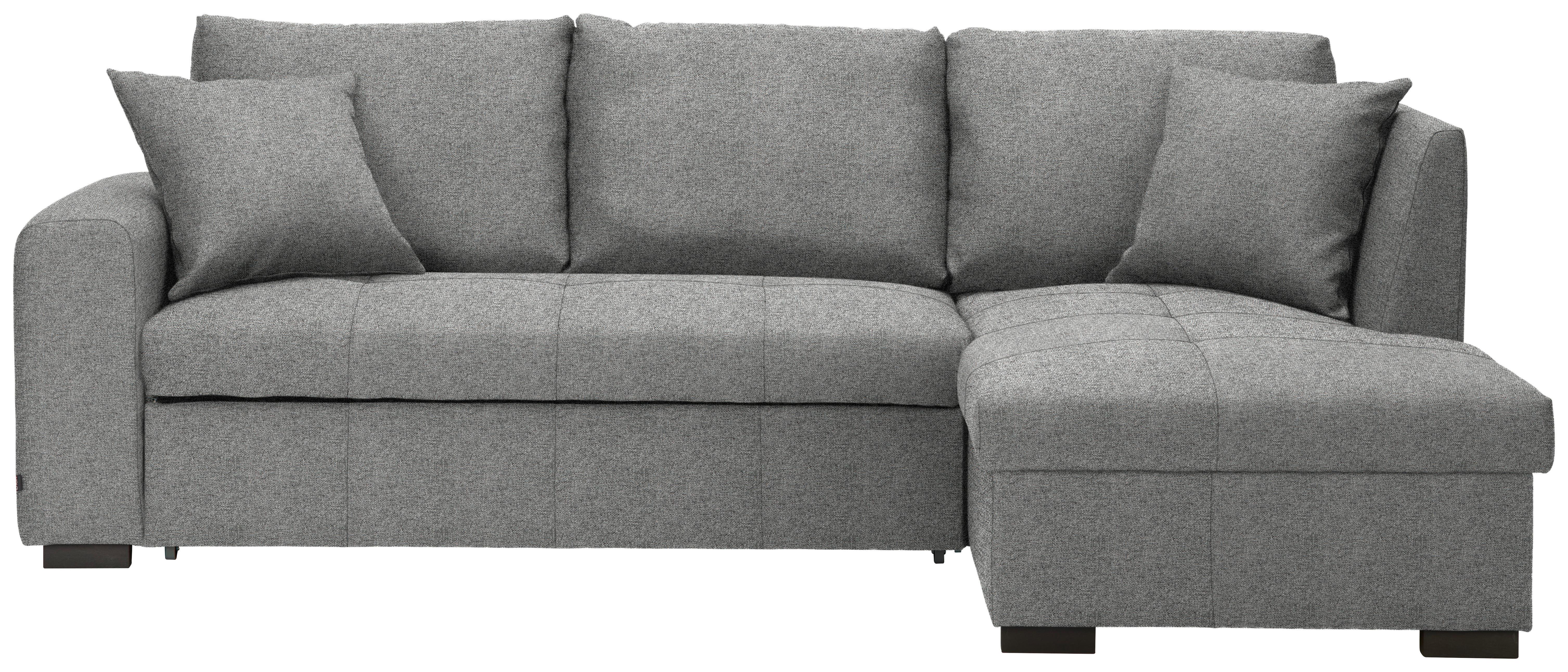 NAROŻNIK BILL - jasnoszary/czarny, Design, tworzywo sztuczne/tkanina (238/158cm) - Xora