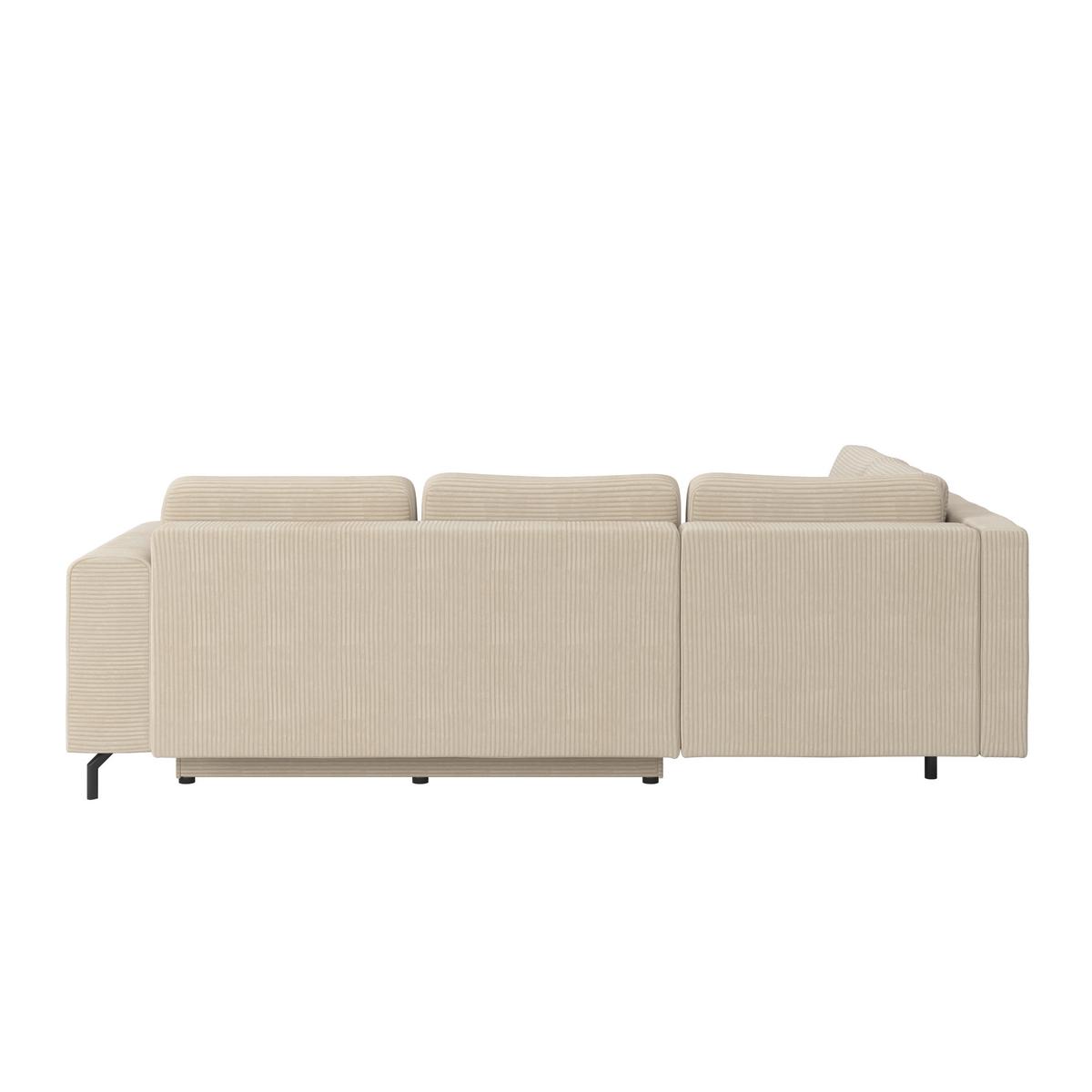 Kutna Garnitura Veni - bež/crna, Moderno, tekstil (210/272cm) - Modern Living