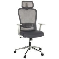 Pisarniški Stol Belaia W, Siva - srebrne barve/siva, Basics, kovina/umetna masa (66/113-130/60cm) - MID.YOU