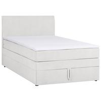 Boxspring Krevet Wickie - svijetlo siva/crna, Konvencionalno, drvo/metal (120/200cm) - Modern Living