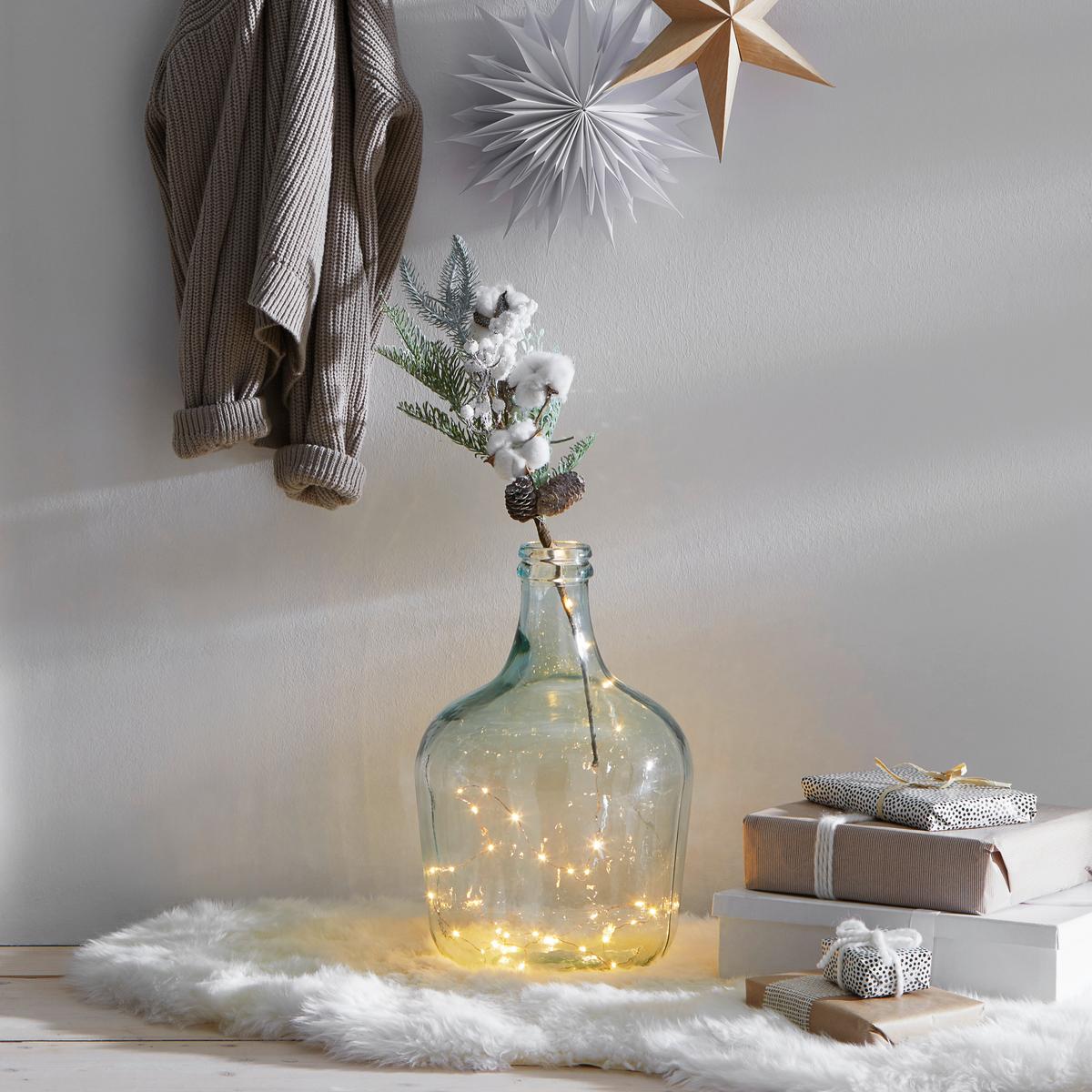 WAZON 5743 - oliwkowa zieleń, Basics, szkło (27/42cm) - Ambia Home