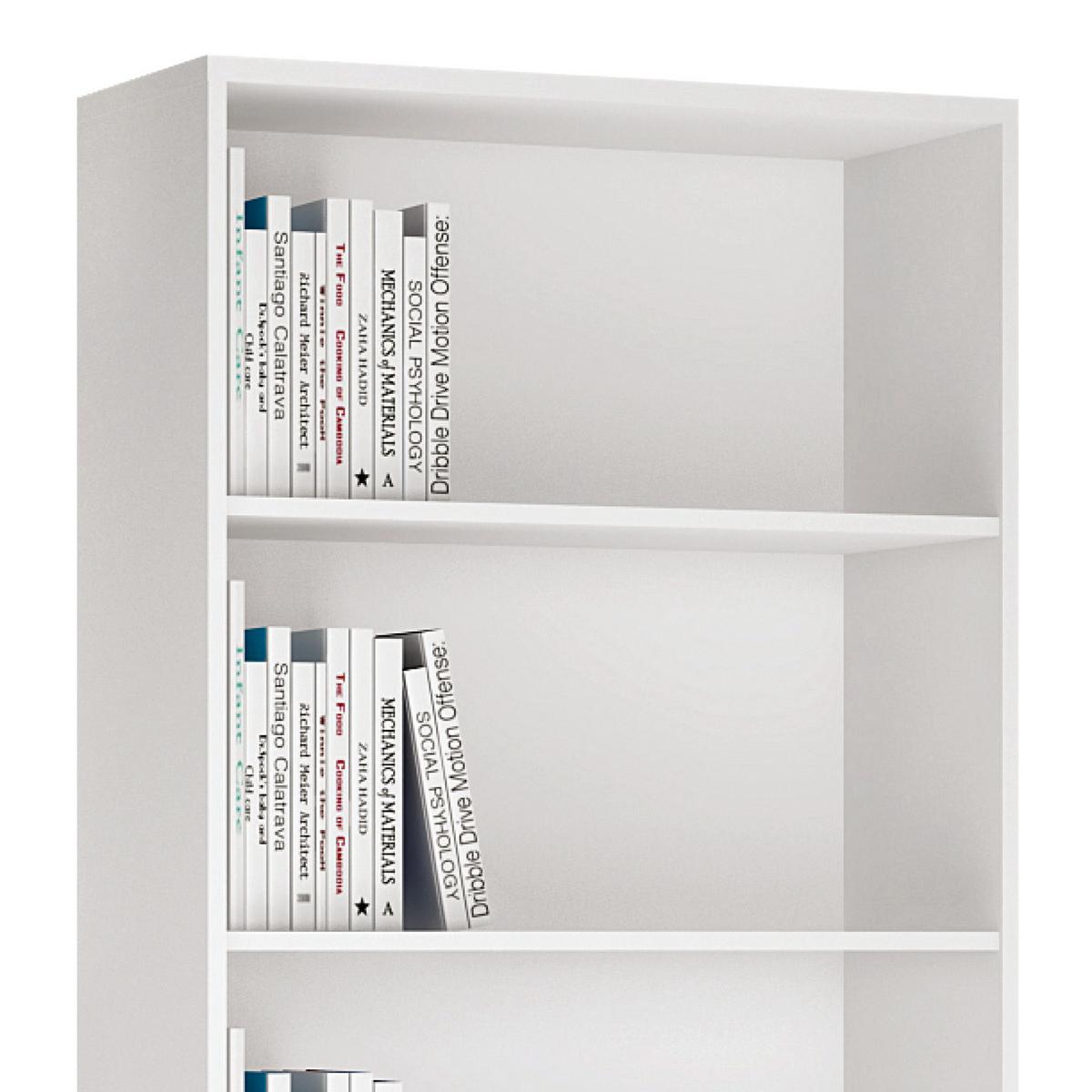 Etajeră 4 You - alb, Modern, lemn (74/189,5/35,2cm) - Modern Living