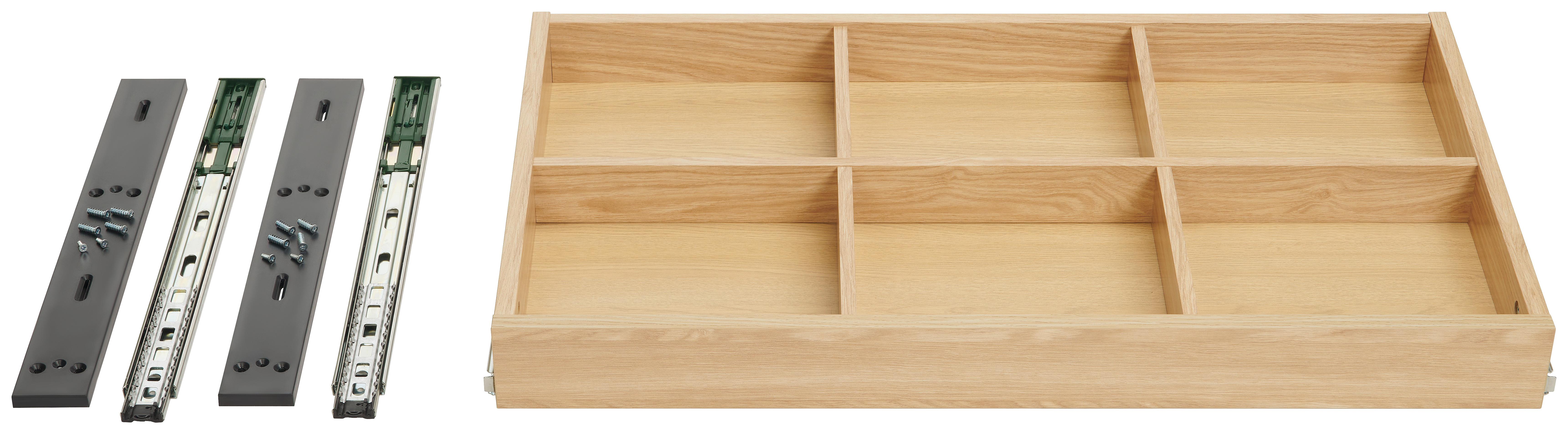 Schublade in Eichefarben - Eichefarben, MODERN, Holzwerkstoff (87,9/8/53cm) - Based