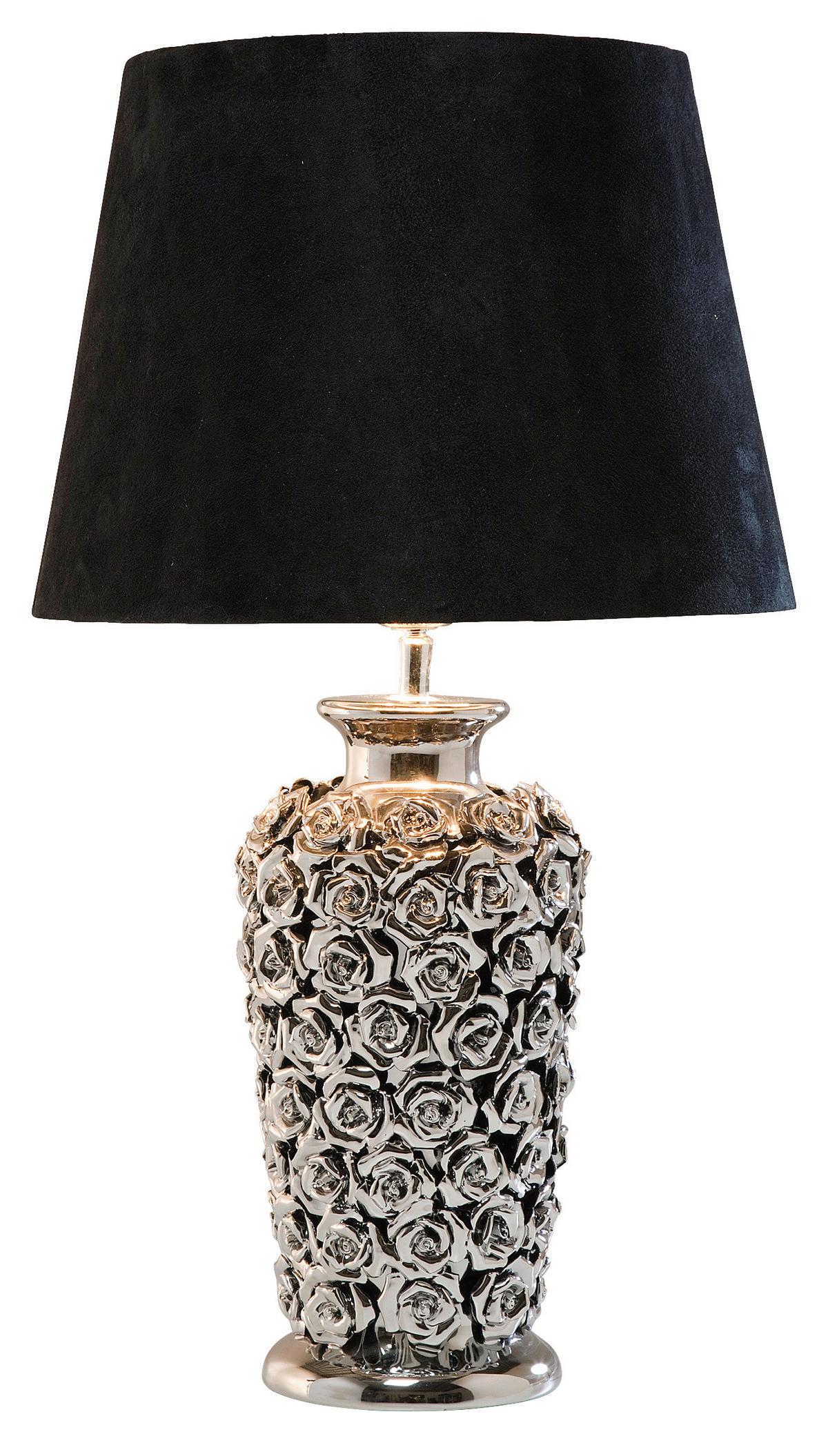 LAMPA STOŁOWA ROSE MULTI KARE DESIGN - czarny/kolor chromowy, Design, tworzywo sztuczne/ceramika (33/56/33cm) - Kare-Design