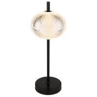 Namizna Led-svetilka 16042t - črna/prozorno, Konvencionalno, kovina/umetna masa (15/40cm) - Globo