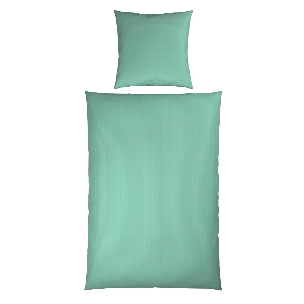 Bettwäsche Crinkle Mintgrün ca. 135x200cm - Mintgrün, Textil (135/200cm) - Mömax