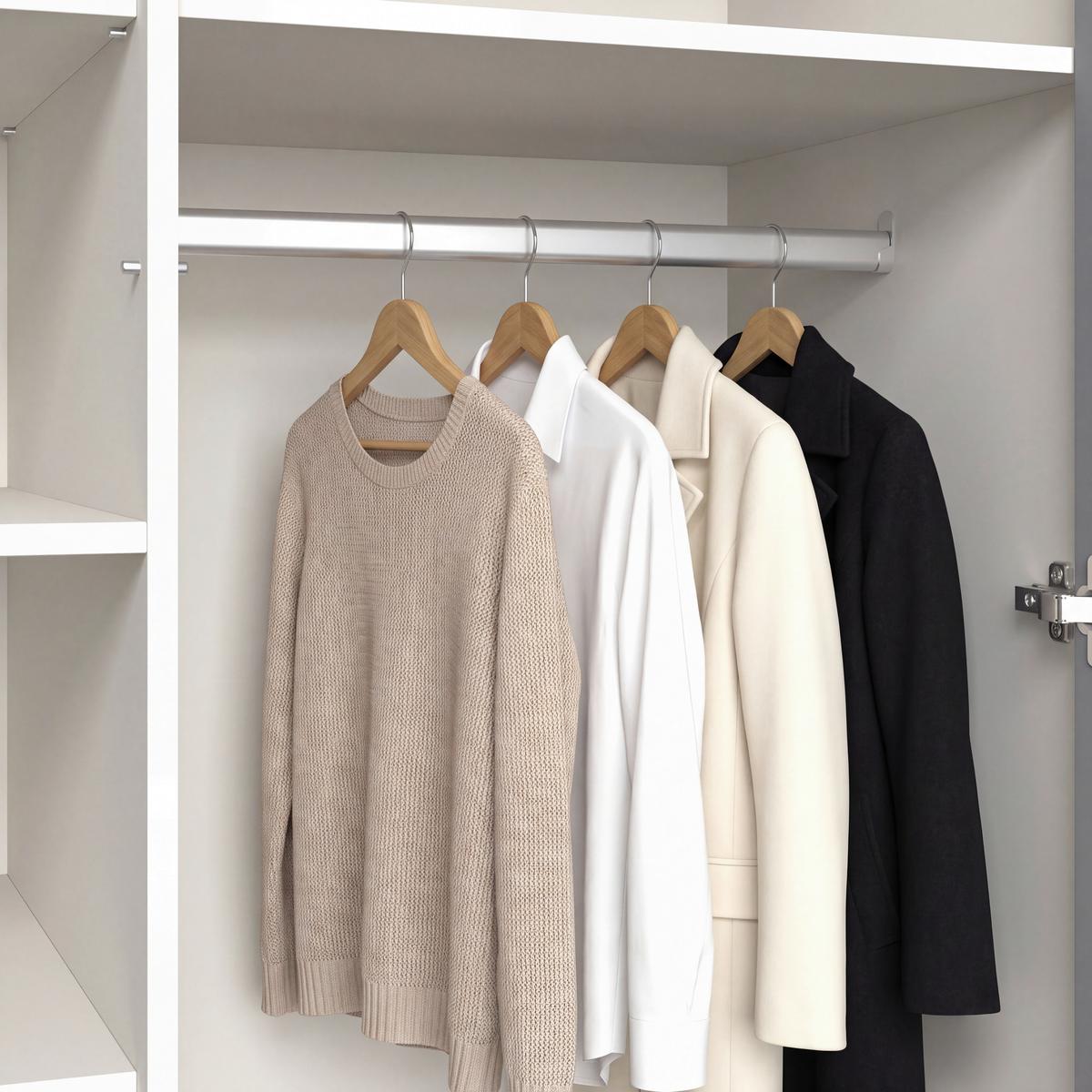 Kleiderschrank Framo 2 Kaschmirfarben/Anthrazit - Kaschmir/Anthrazit, KONVENTIONELL (120,2/210,6/58cm) - Mömax