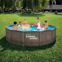 Medence Summer Waves - barna, fém (366/91cm)