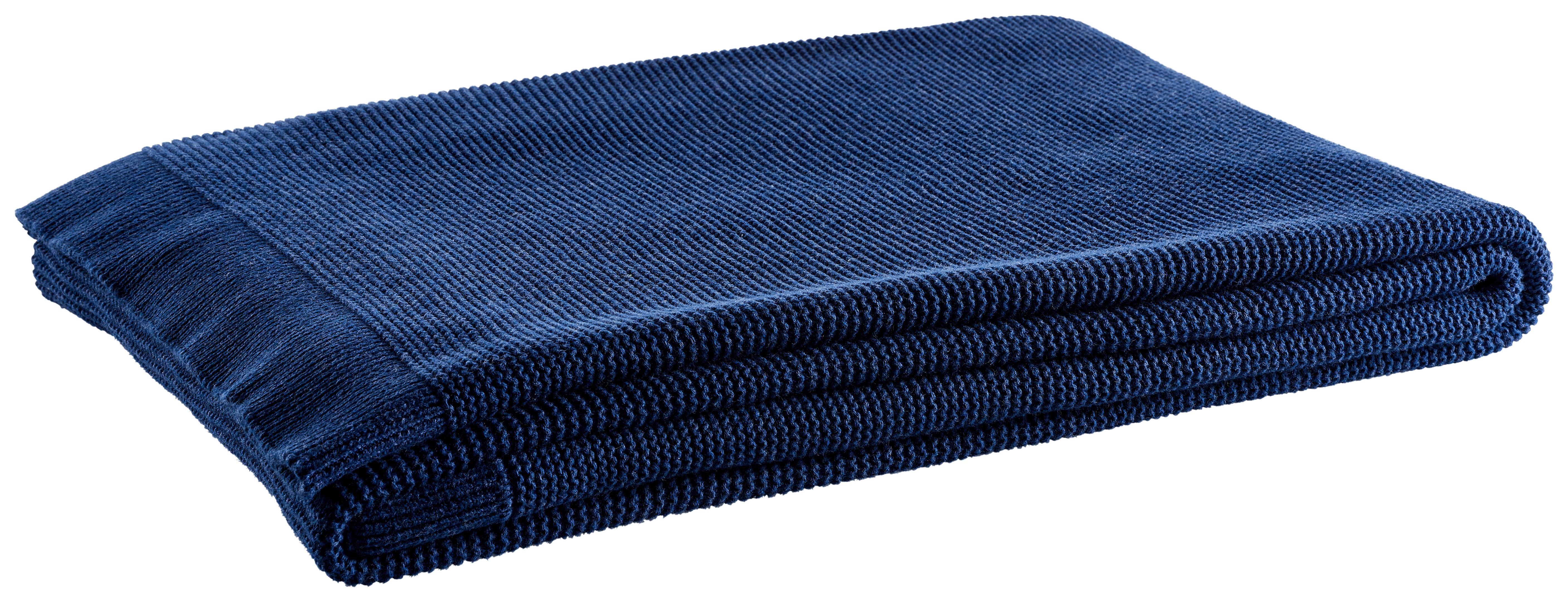 KOC DOMOWY BEJA - ciemnoniebieski, Basics, tkanina (150/200cm) - Dieter Knoll