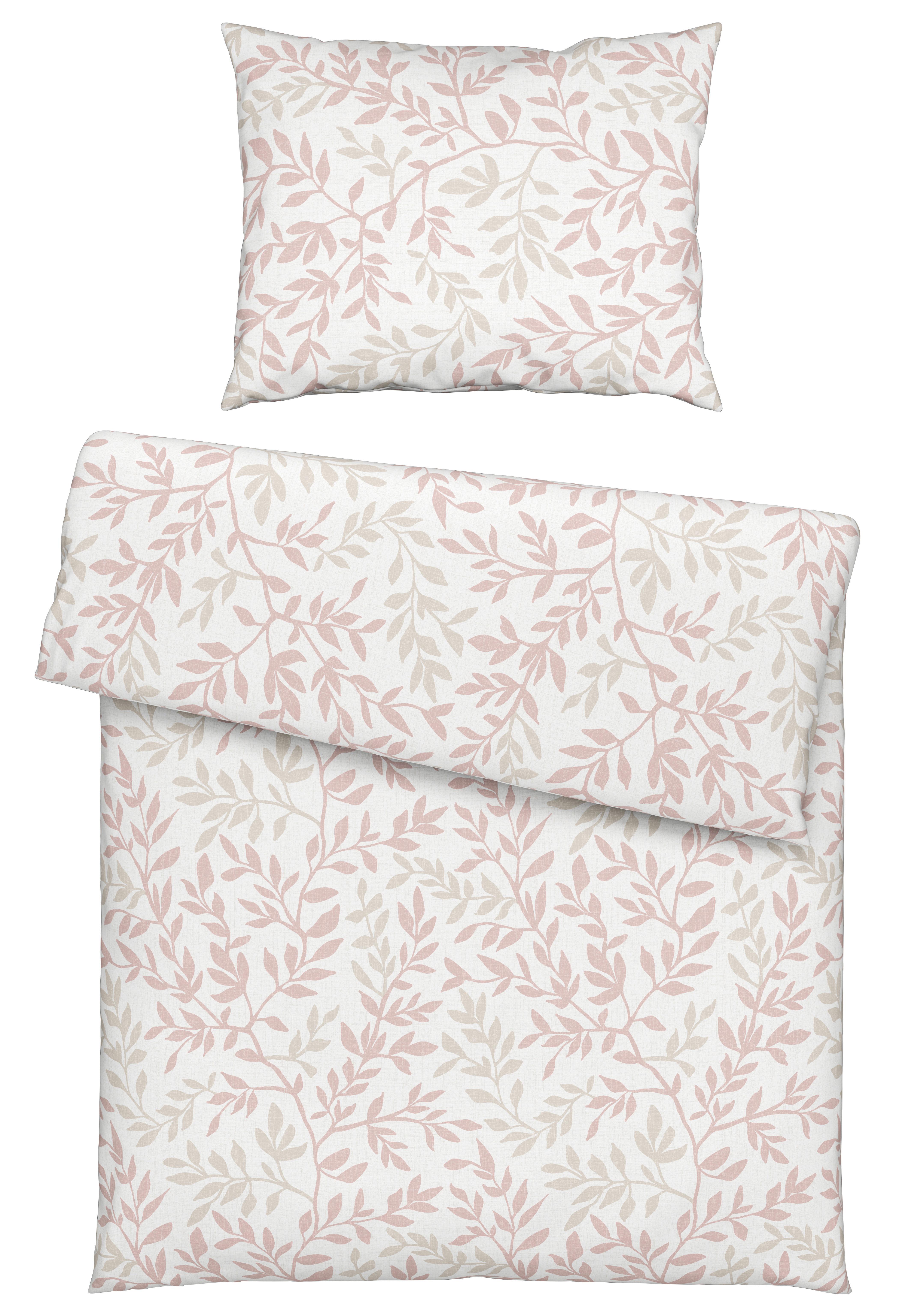 Ágyneműhuzat-garnitúra Siglinde - rózsaszín/szürke, Konventionell, textil (140/200cm) - Modern Living