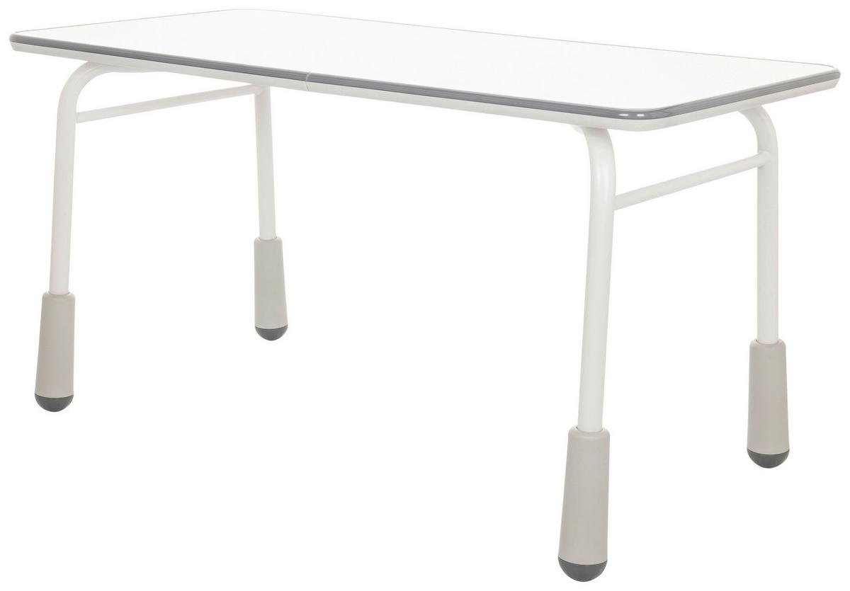 Jugenddschreibtisch Kid Gro T ca.120x58-67x60cm Hellgrau - Hellgrau, Basics, Holzwerkstoff/Metall (120/58-67/60cm) - MID.YOU