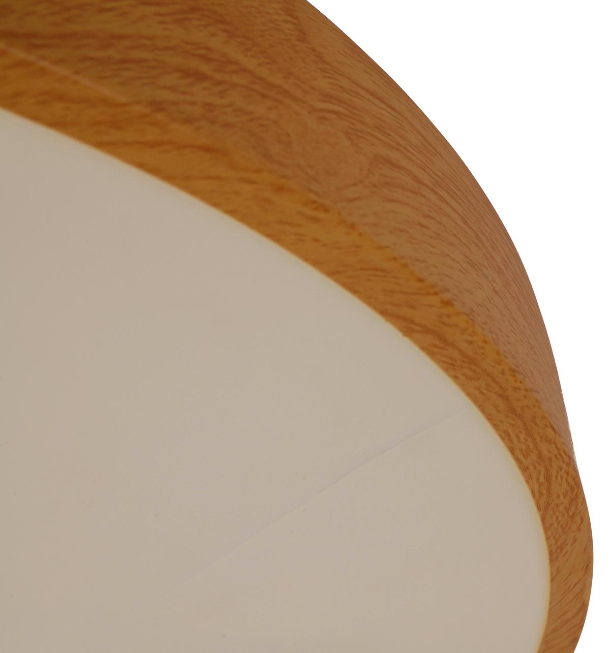 LAMPA SUFITOWA LED VADUZ - kolor naturalny/biały, Trend, tworzywo sztuczne/metal (50/13cm) - Novel