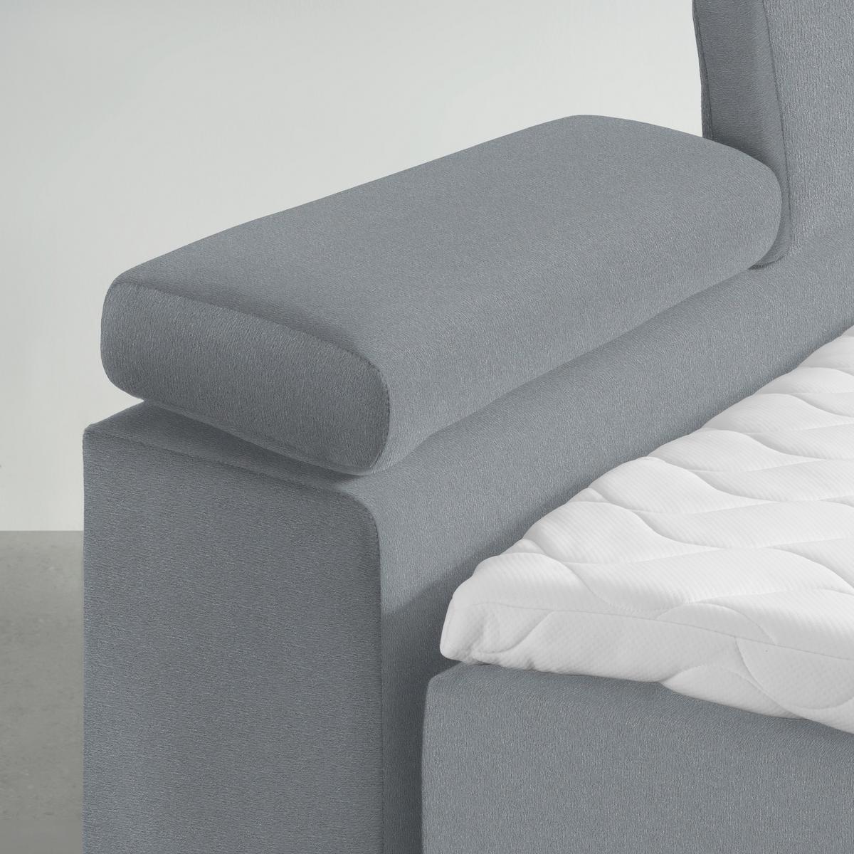 Boxspringbett Sevilla Dunkelgrau ca. 180x200cm - Dunkelgrau/Schwarz, KONVENTIONELL, Holz/Kunststoff (180/200cm) - Premium Living