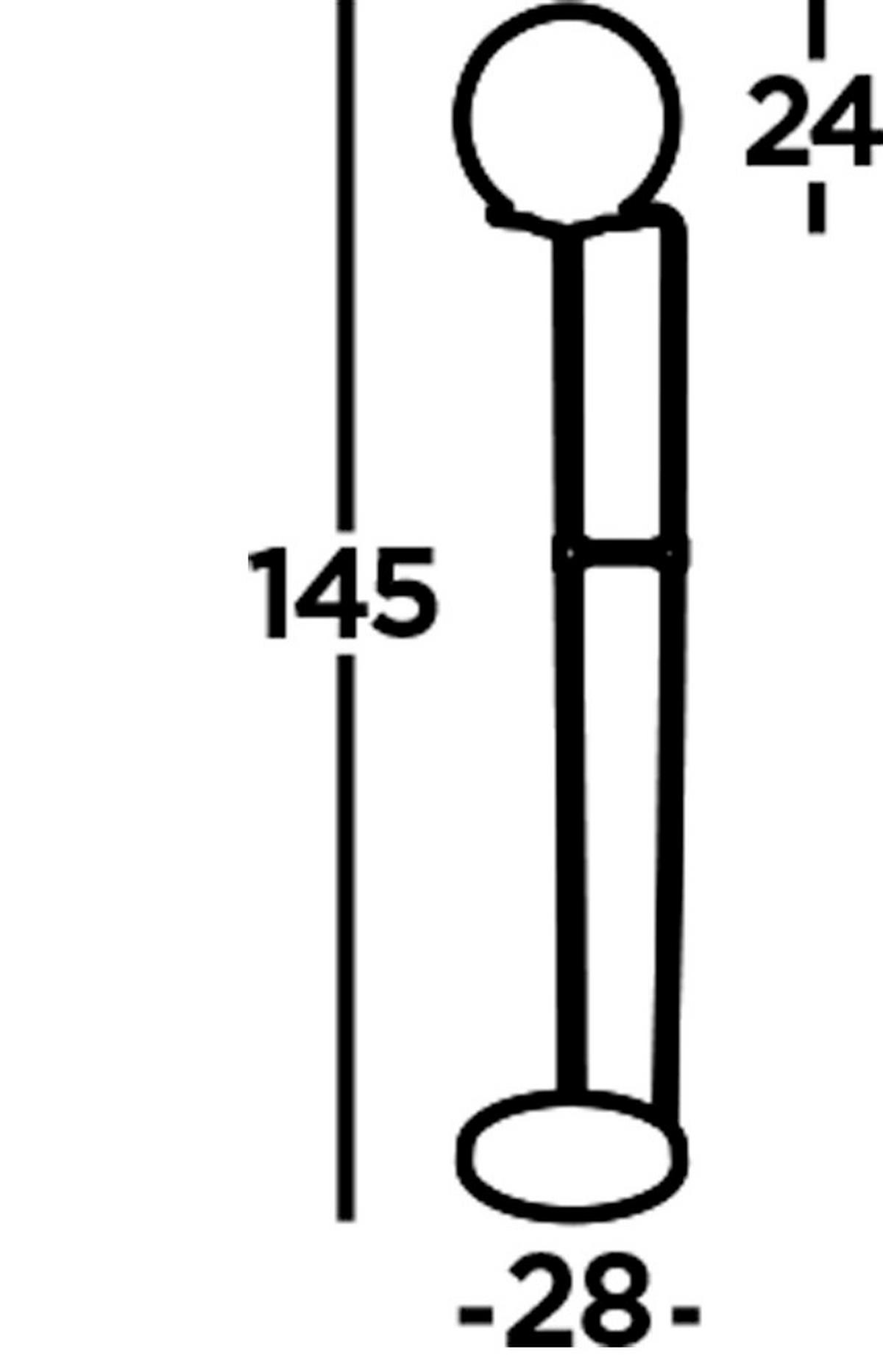 Állólámpa Sphere Eu8093ab - sárgarézszínű, Lifestyle, üveg/fém (28/145cm)