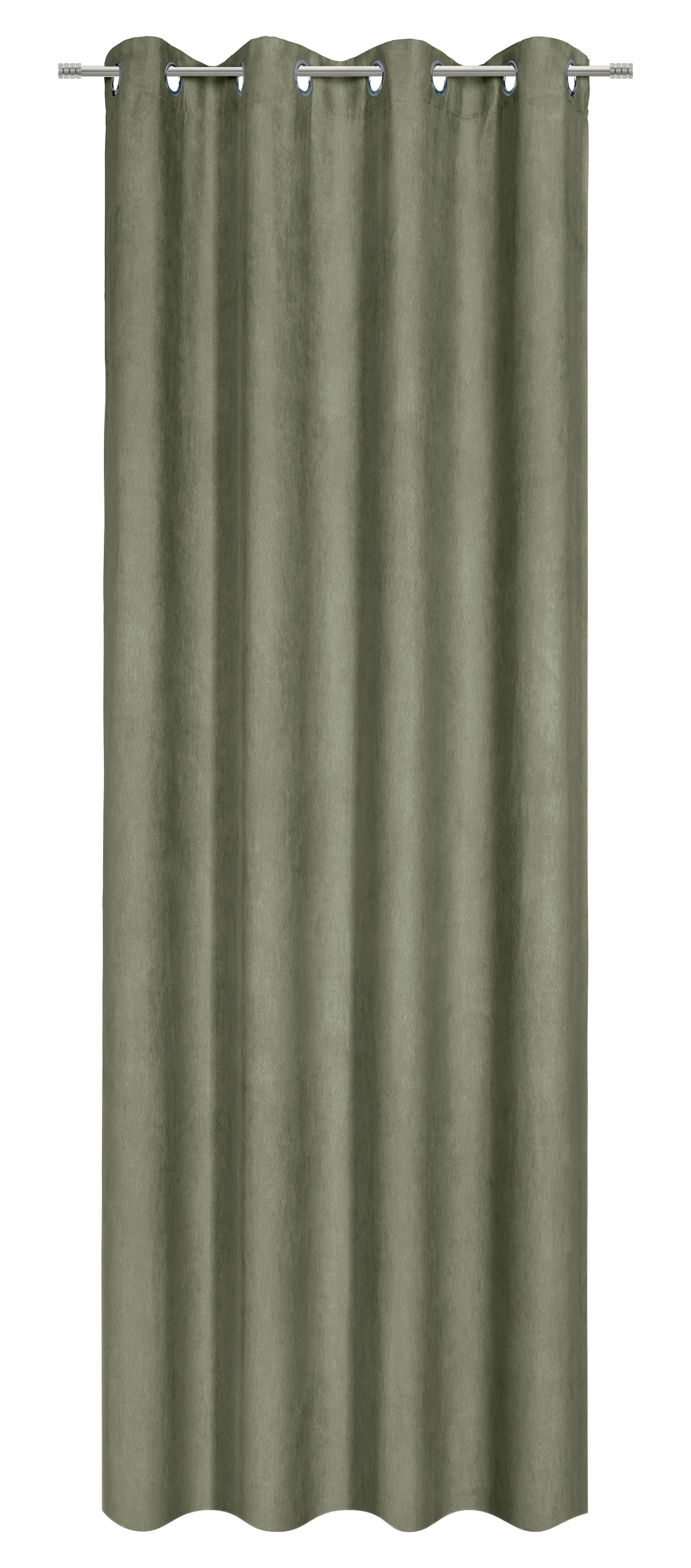ÖLJETTLÄNGD VELOURS - grön, Klassisk, textil (140/245cm) - Mömax