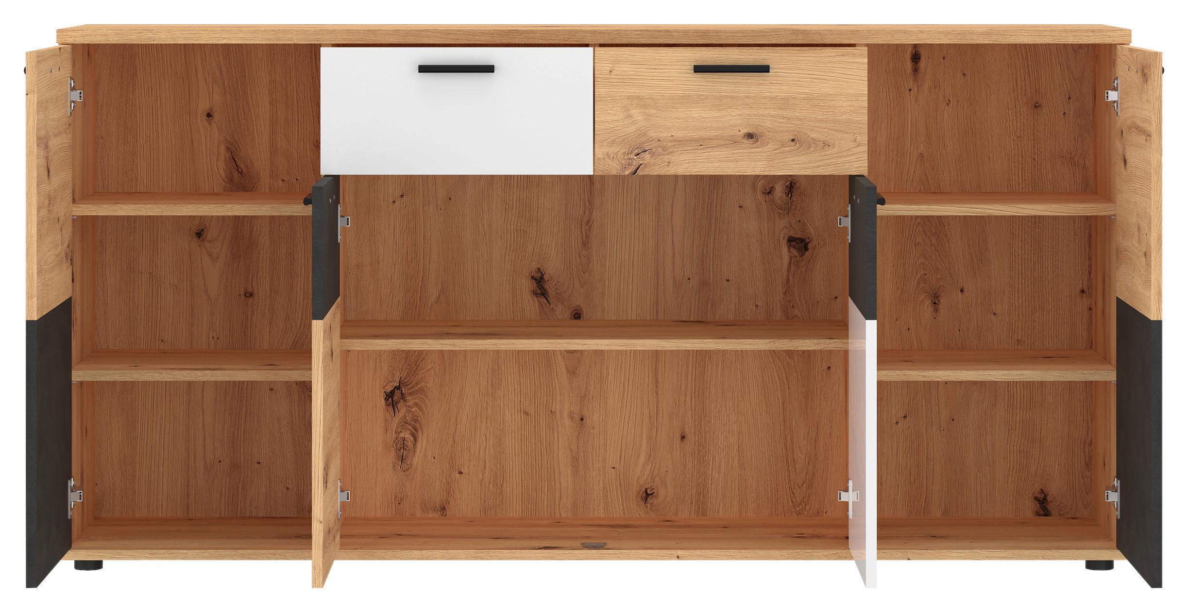 Sideboard Sofia in Artisan/Eiche - MODERN, Holzwerkstoff/Kunststoff (169/85/40cm) - Mömax